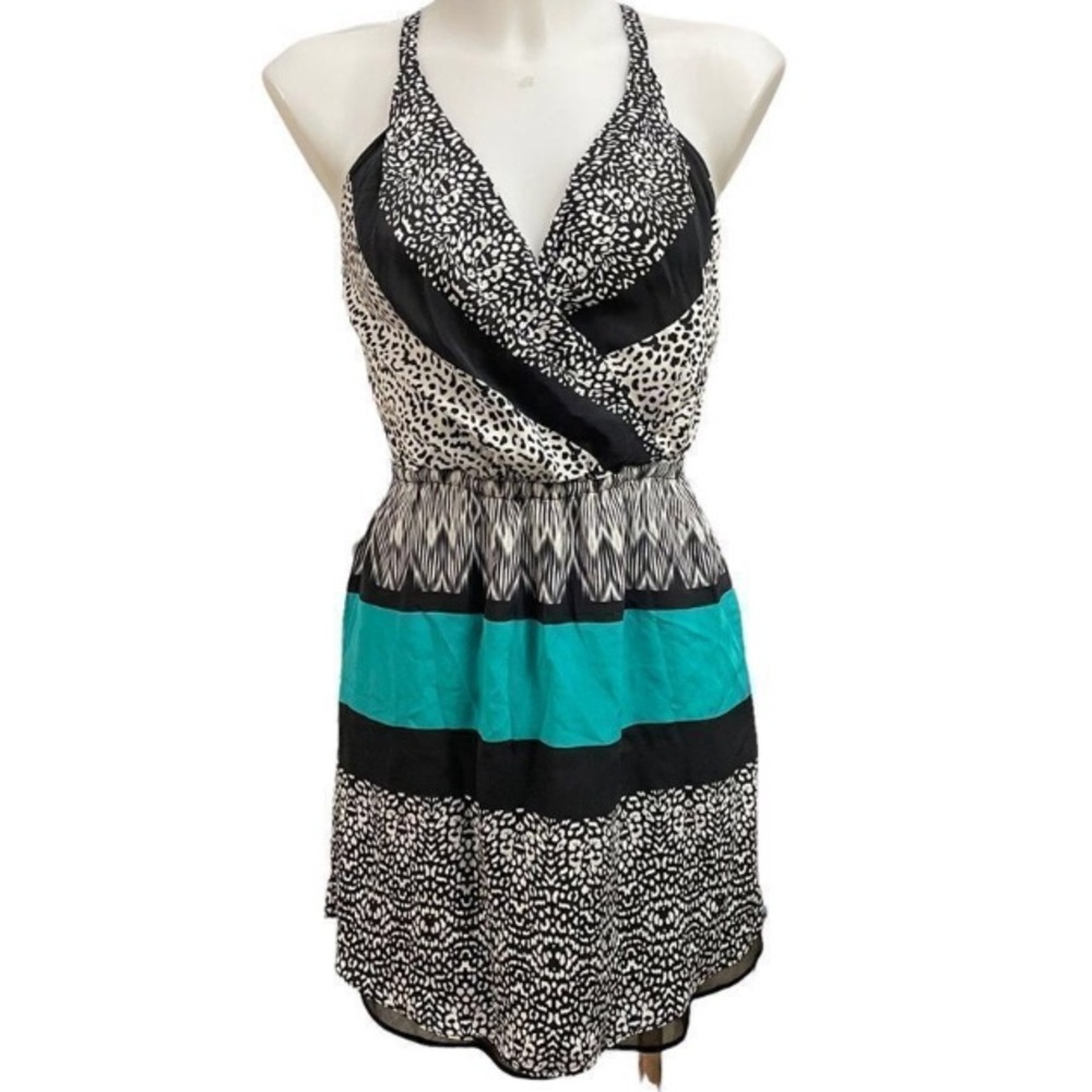 Vix paula Hermanny silk halter mini dress